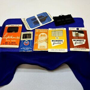 Sewing Needle Assortment Vintage Lighthouse Boye Milwards Scoville Steel Needles